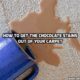 How to Get the Chocolate Stains Out of Your Carpet